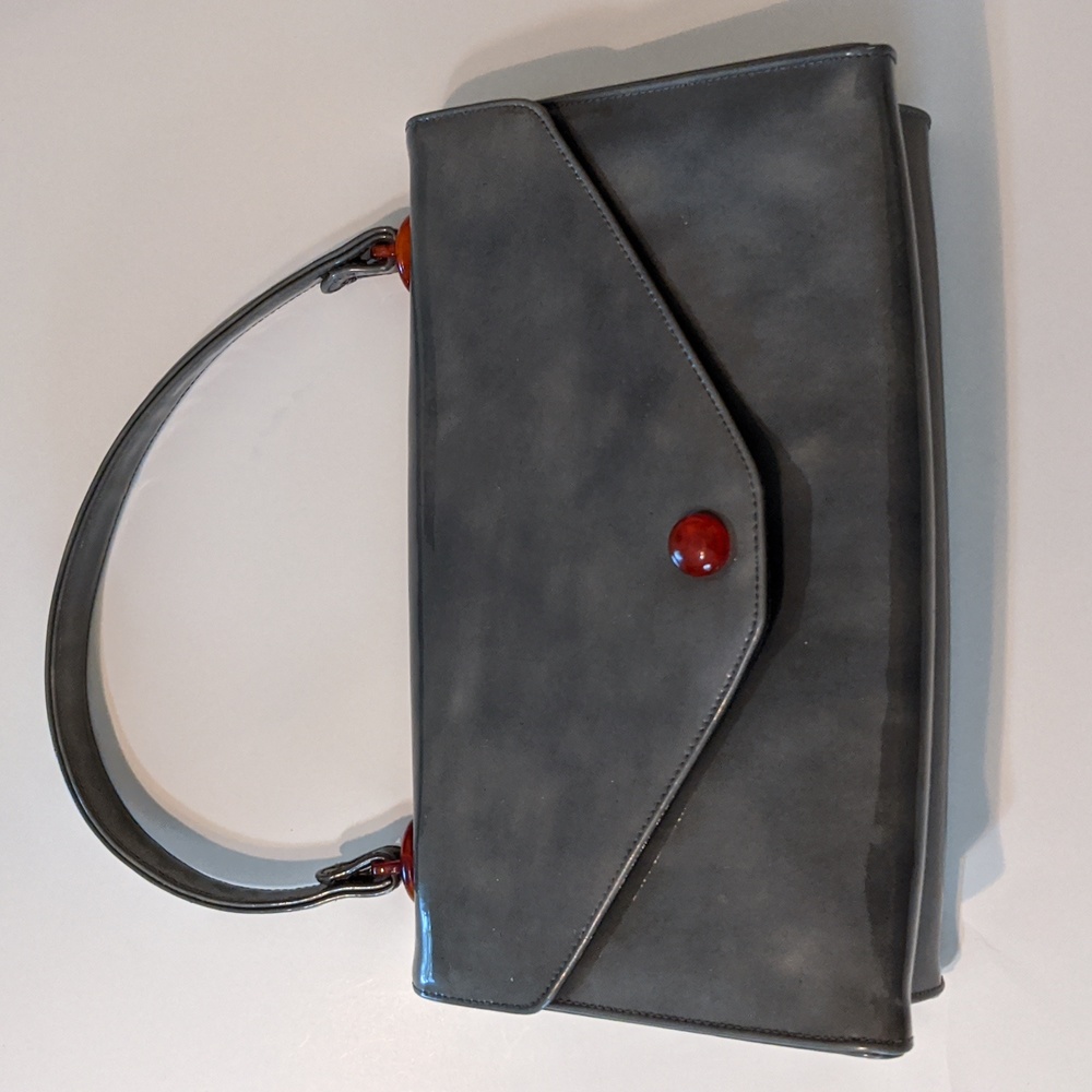 Vintage Coblentz Gray Patent Leather Purse